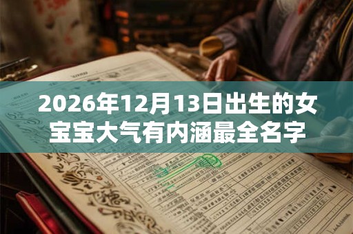 2026年12月13日出生的女宝宝大气有内涵最全名字 2026年12月13日出生的女宝宝大气有内涵最全名字