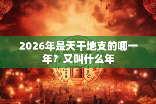 2026年是天干地支的哪一年?又叫什么年 2026年是天干地支的哪一年?又叫什么年