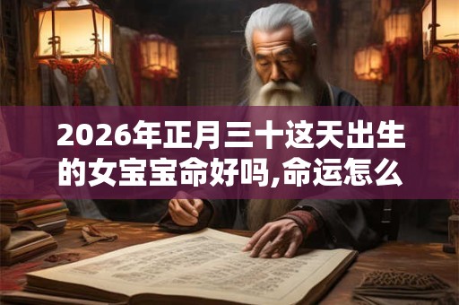 2026年正月三十这天出生的女宝宝命好吗,命运怎么样？
