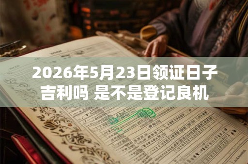 2026年5月23日领证日子吉利吗 是不是登记良机