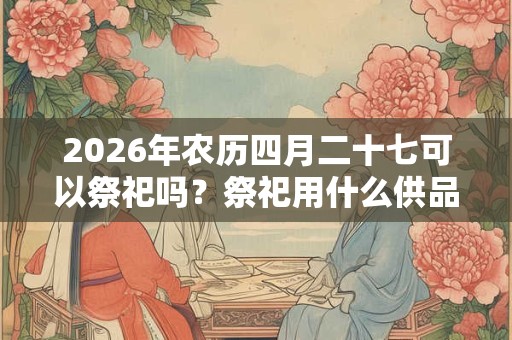 2026年农历四月二十七可以祭祀吗？祭祀用什么供品