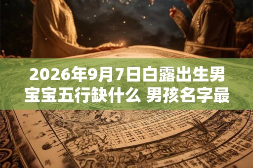 2026年9月7日白露出生男宝宝五行缺什么 男孩名字最新免费版