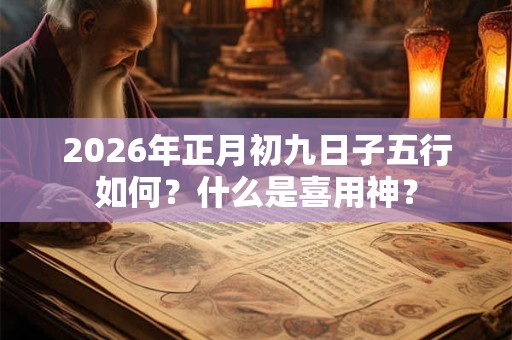 2026年正月初九日子五行如何？什么是喜用神？