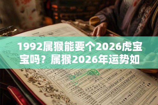 1992属猴能要个2026虎宝宝吗？属猴2026年运势如何？
