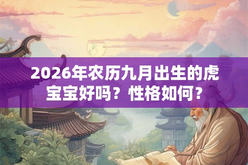 2026年农历九月出生的虎宝宝好吗？性格如何？