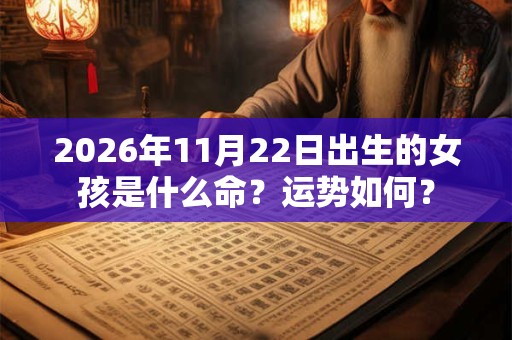 2026年11月22日出生的女孩是什么命？运势如何？
