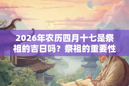 2026年农历四月十七是祭祖的吉日吗？祭祖的重要性