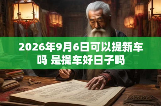 2026年9月6日可以提新车吗 是提车好日子吗