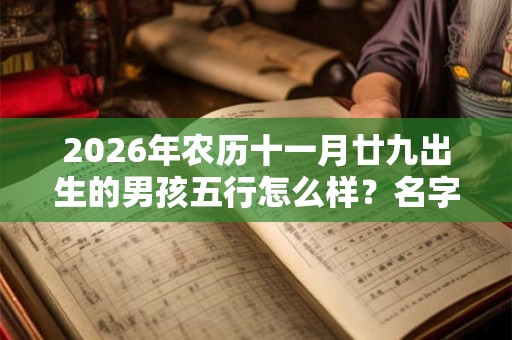 2026年农历十一月廿九出生的男孩五行怎么样？名字有什么高分推荐