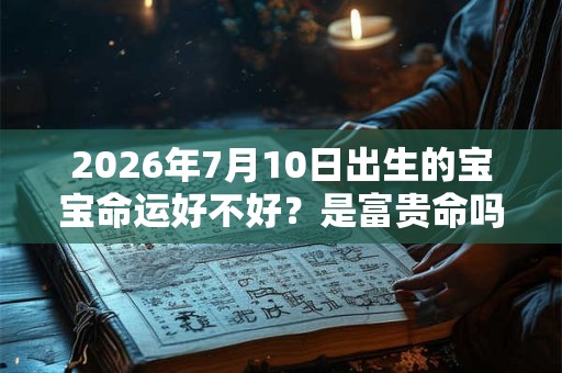 2026年7月10日出生的宝宝命运好不好?是富贵命吗? 2026年7月10日出生的宝宝命运好不好?是富贵命吗?