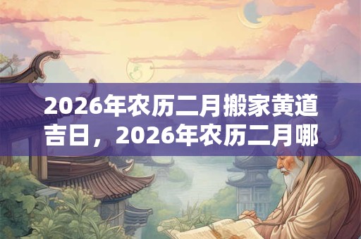 2026年农历二月搬家黄道吉日，2026年农历二月哪天搬家最好？