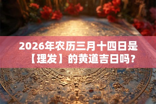 2026年农历三月十四日是【理发】的黄道吉日吗? 2026年农历三月十四日是【理发】的黄道吉日吗?