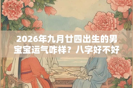 2026年九月廿四出生的男宝宝运气咋样？八字好不好