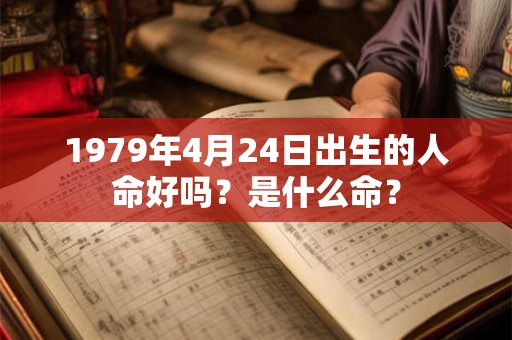 1979年4月24日出生的人命好吗?是什么命? 1979年4月24日出生的人命好吗?是什么命?