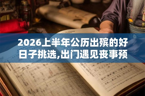 2026上半年公历出殡的好日子挑选,出门遇见丧事预示什么