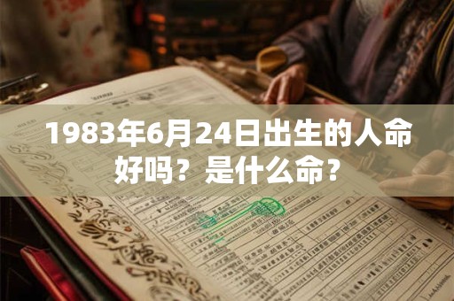 1983年6月24日出生的人命好吗？是什么命？