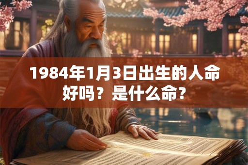 1984年1月3日出生的人命好吗?是什么命? 1984年1月3日出生的人命好吗?是什么命?