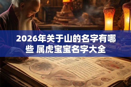 2026年关于山的名字有哪些 属虎宝宝名字大全 2026年关于山的名字有哪些 属虎宝宝名字大全