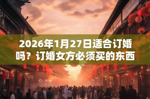 2026年1月27日适合订婚吗?订婚女方必须买的东西 2026年1月27日适合订婚吗?订婚女方必须买的东西