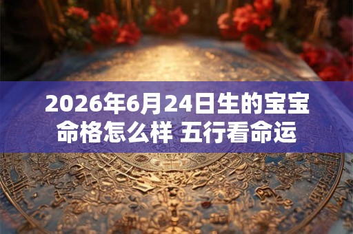 2026年6月24日生的宝宝命格怎么样 五行看命运 2026年6月24日生的宝宝命格怎么样 五行看命运