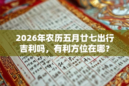 2026年农历五月廿七出行吉利吗，有利方位在哪？