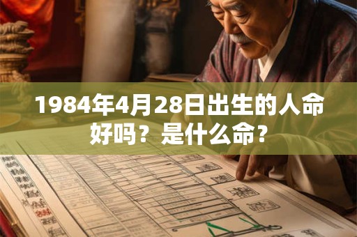 1984年4月28日出生的人命好吗？是什么命？