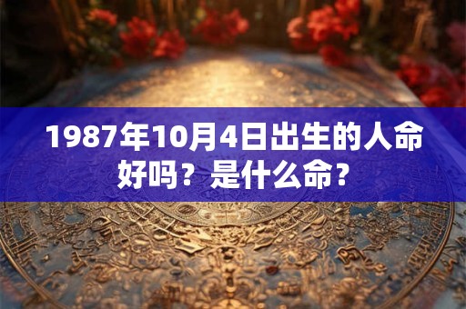 1987年10月4日出生的人命好吗?是什么命? 1987年10月4日出生的人命好吗?是什么命?