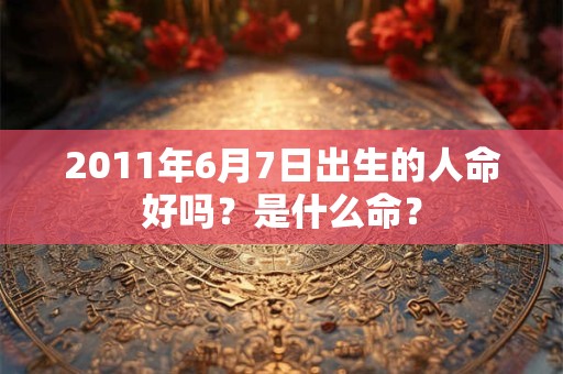 2011年6月7日出生的人命好吗？是什么命？