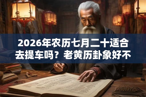 2026年农历七月二十适合去提车吗？老黄历卦象好不好？