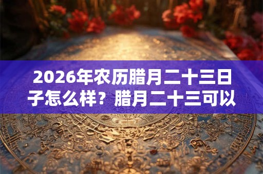 2026年农历腊月二十三日子怎么样？腊月二十三可以搬家吗？