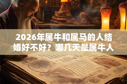 2026年属牛和属马的人结婚好不好？哪几天是属牛人的结婚吉日
