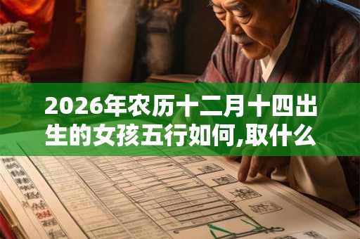 2026年农历十二月十四出生的女孩五行如何,取什么名字最佳