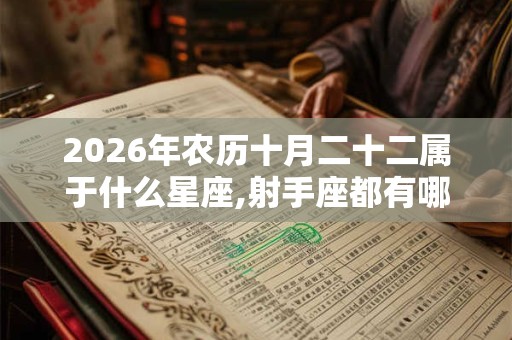 2026年农历十月二十二属于什么星座,射手座都有哪些之最？