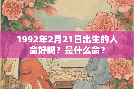 1992年2月21日出生的人命好吗?是什么命? 1992年2月21日出生的人命好吗?是什么命?