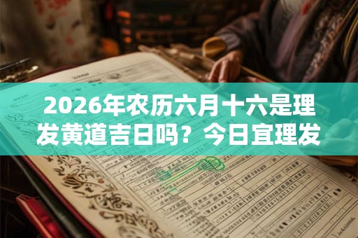 2026年农历六月十六是理发黄道吉日吗？今日宜理发不