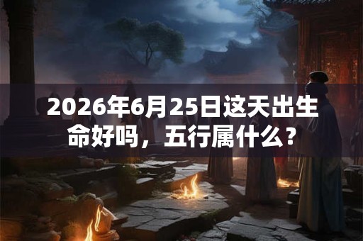 2026年6月25日这天出生命好吗,五行属什么? 2026年6月25日这天出生命好吗,五行属什么?