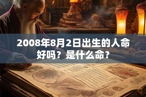 2008年8月2日出生的人命好吗？是什么命？