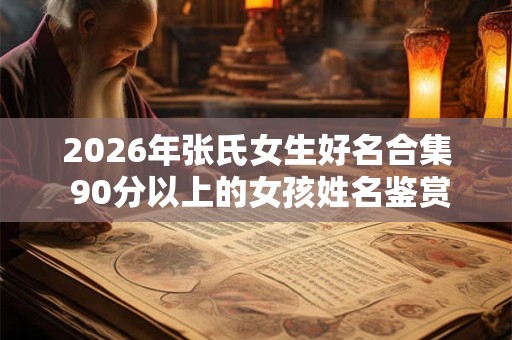 2026年张氏女生好名合集 90分以上的女孩姓名鉴赏
