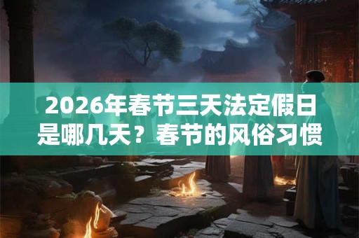 2026年春节三天法定假日是哪几天？春节的风俗习惯