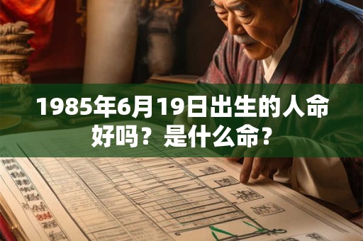 1985年6月19日出生的人命好吗?是什么命? 1985年6月19日出生的人命好吗?是什么命?