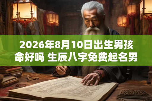 2026年8月10日出生男孩命好吗 生辰八字免费起名男孩