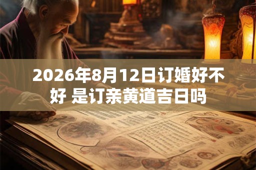 2026年8月12日订婚好不好 是订亲黄道吉日吗