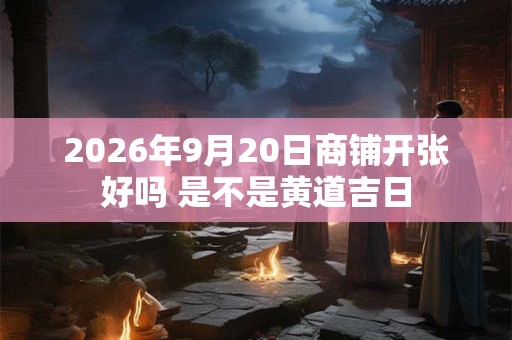 2026年9月20日商铺开张好吗 是不是黄道吉日 2026年9月20日商铺开张好吗 是不是黄道吉日