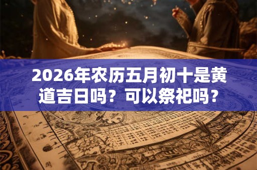 2026年农历五月初十是黄道吉日吗？可以祭祀吗？