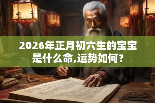 2026年正月初六生的宝宝是什么命,运势如何？