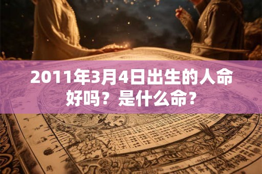 2011年3月4日出生的人命好吗？是什么命？