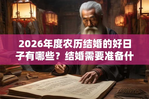 2026年度农历结婚的好日子有哪些?结婚需要准备什么东西 2026年度农历结婚的好日子有哪些?结婚需要准备什么东西