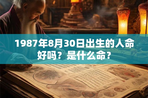 1987年8月30日出生的人命好吗?是什么命? 1987年8月30日出生的人命好吗?是什么命?