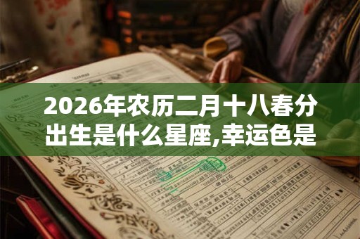 2026年农历二月十八春分出生是什么星座,幸运色是什么？