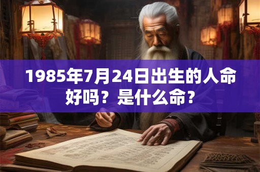 1985年7月24日出生的人命好吗?是什么命? 1985年7月24日出生的人命好吗?是什么命?